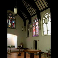 022 -  Sept 11 memorial window in place - Corr Chapel Villanova University - Villanova PA (USA)